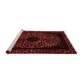 thumbnail image 2 of Ahgly Company Machine Washable Indoor Rectangle Abstract Red Modern Area Rugs, 2' x 4', 2 of 4