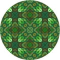 thumbnail image 1 of Ahgly Tapis Rond Lavable en Machine Intérieur Transitionnel Vert Forêt Foncé, 7 Pieds Rond, 1 of 7