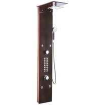 61" Shower Panel Tower - Rich Mahogany - ANZZI Rite Series SP-AZ016 - ANZZI