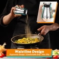 thumbnail image 5 of BTEPSGA 2PCS Salt and Pepper Shakers Set with Holder,4 oz Stainless Steel Salt Shaker with Glass Bottom Kitchen Gadgets for Counter Modern Decor Table,RV,Camp,BBQ Refillable Design, 5 of 7