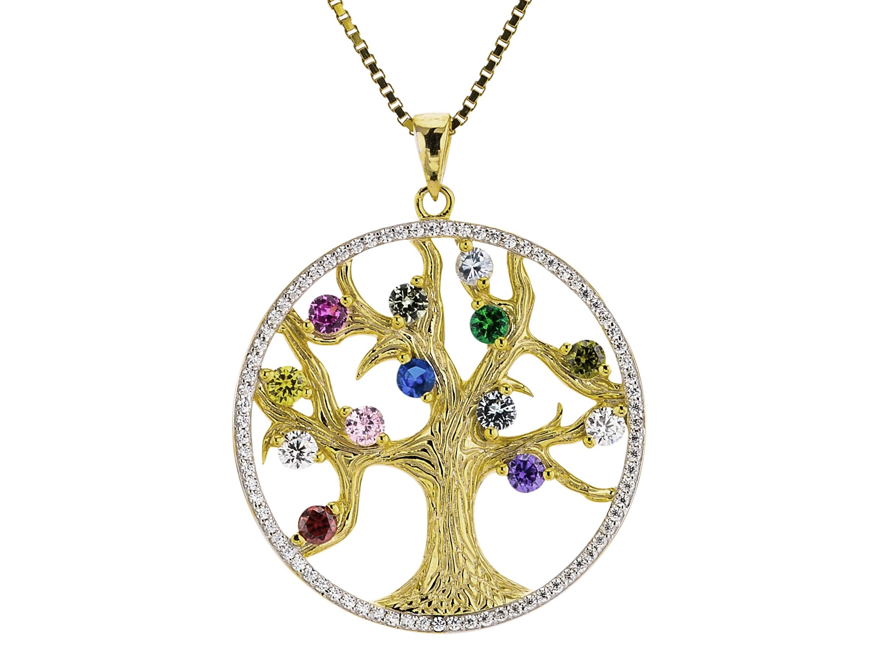 Mothers Pendant CZ Bezel 