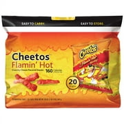 Cheetos Flamin' Hot Crunchy Cheese Flavored Snacks, 1 oz, 20 count