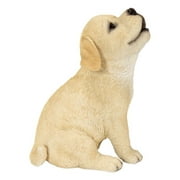 Hi-Line Gifts 6.75" Howling Labrador Puppy Outdoor Garden Statue