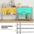 thumbnail image 2 of REIBII 2-Tier Wire Shelving Unit,27.5"W x 11.8"D x 27.5"H Adjustable Metal Storage Rack Space Saving Organizer for Kitchen Pantry,Chrome, 2 of 10