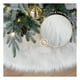 thumbnail image 3 of Pie de Arbol de Navidad Afelpado, Falda para Árbol Tipo Piel Artificial Esquimal (Blanco, Grande), 3 of 6