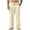 Khaki, variant on yillto Big and Tall Mens Cotton Linen Pant Elastic Waist Lightweight Straight Leg Loose Trousers for Beach Vacation
