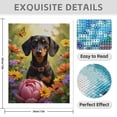 thumbnail image 3 of Diamond Art Kit for Adults, Dog In Colorful Flower Garden Diamond Painting for Adults Beginners, DIY Diamond Art Painting Kits, 5D Diamond Painting Crafts for Home Decor 12x16 Frameless, 3 of 7