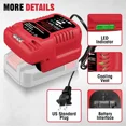 thumbnail image 3 of Portátil Charger para Bauer Batería Li-ion de 20V Charger Station con Indicador LED, 3 of 6