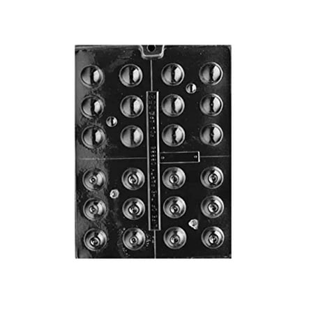 

Candyland Crafts Bite Size Round Liquor Chocolate Candy Mold | For Molding Chocolate Soap or Plaster | Food Safe Plastic Durable and Reusable Chocolate Making Mold - AO052 - (3 Pack)