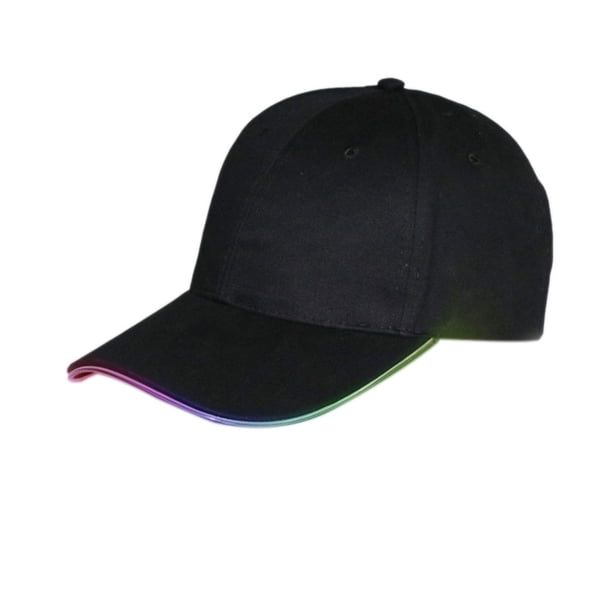 Qarigey Moda Unisex luz LED resplandor Club fiesta béisbol gorra ajustable caliente Sombreros luz amarilla gorra negra