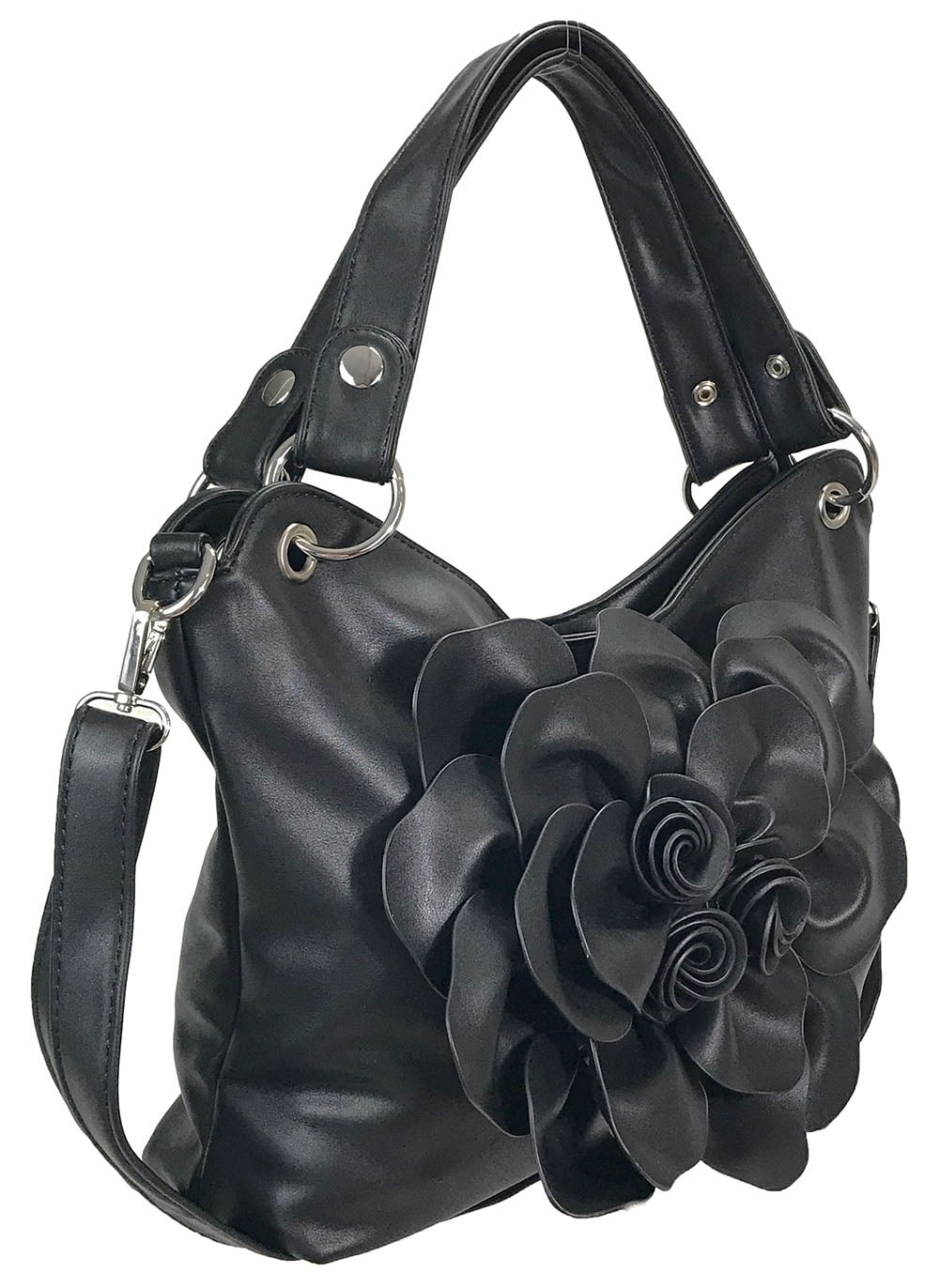 Zzfab Flower Purse Black