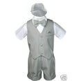 thumbnail image 1 of New Lt. Gray Infant Boy & Toddler Formal Vest shorts Suit Outfits S M L XL 2T-4T, 1 of 4