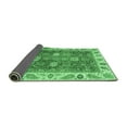 thumbnail image 2 of Ahgly Company Indoor Square Oriental Emerald Green Traditional Area Rugs, 3' Square, 2 of 4