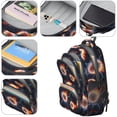 thumbnail image 4 of Baseballs Flames Pattern Backpack for School, Cute School Bag with Adjustable Shoulder Straps and Padded Back, 16.9"x12.6"x5.9", 4 of 5