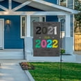 thumbnail image 3 of SKYSONIC 2022 Happy New Year Double Side Print Garden House Sports Flag 28x40 in Polyester Decorative Flag Banner for Outside House Flowerpot, 3 of 7