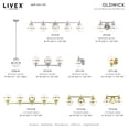 thumbnail image 4 of 5712-02 Livex Lighting Oldwick - 2 Light Bath Vanity in Modern Style - 15 Inches wide by 8.25 Inches high-Polished Brass Finish, 4 of 13