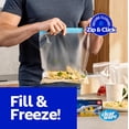 thumbnail image 4 of Gallon freezer bags, double zipper seal - 200 pieces, (4 packs of 50 each) thick plastic storage bags - reusable gallon food storage bags, for food, meat, vegetables, fruits storage - microwave safe,, 4 of 5