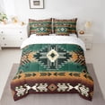thumbnail image 2 of Erosebridal Bohemian Aztec Bedding Sets Twin Size,Hippie Tribal Comforter Sets with Sheets,Lightweight Reversible Bed in a Bag Twin size,Boho Decoration,7pcs, 2 of 6