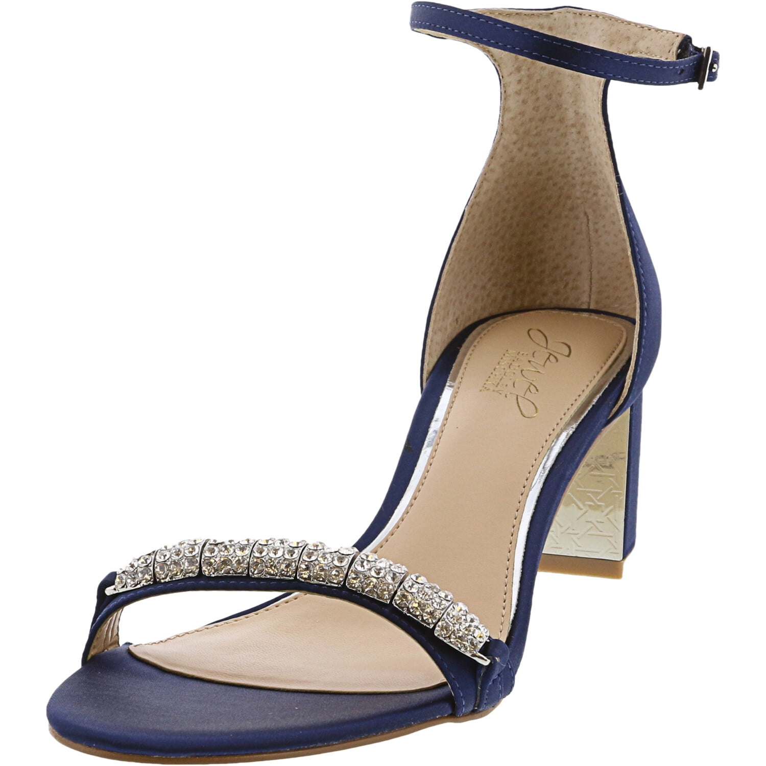 badgley mischka navy heels