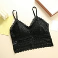 thumbnail image 2 of Fesfesfes Bras for Women Stretchy Breathable Bras Shockproof Yoga Vest Bralette Push Up Underwear Bras Girls Lace Patchwork Tank Tops with Built in Bras, 2 of 3