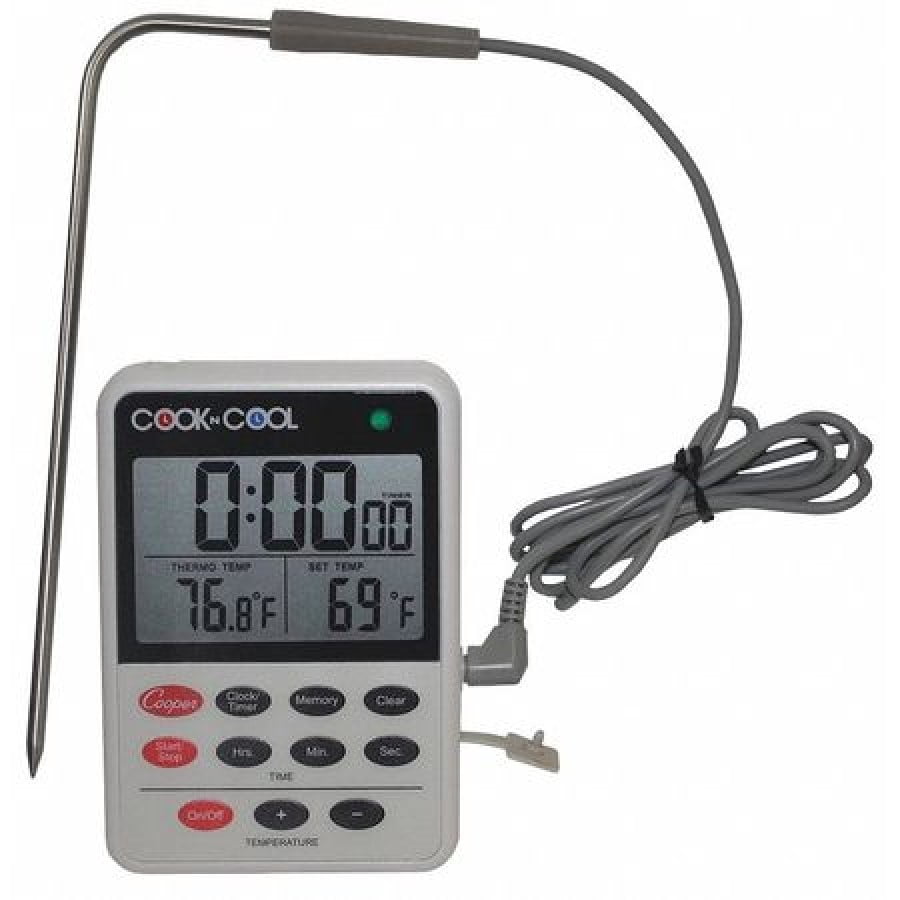 COOPER ATKINS DTT36101 Digital Thermometer,LCD,Immersion Probe,25 to