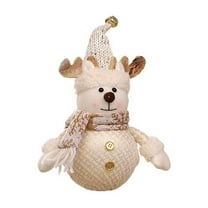 Nmdmisc 11" Snowman Doll,Lighted Snowman Christmas Table Decorations, Small Christmas Led Snowmen Lamp Snowman Night Lights Christmas Decorations