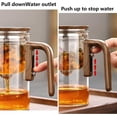 thumbnail image 4 of Tetera mágica, tetera mágica para preparar té suelto, tetera de vidrio de borosilicato resistente al calor con colador de té, regalo ideal para los amantes del té - 34 oz (600 ml), 4 of 7