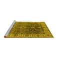 thumbnail image 2 of Ahgly Company Machine Washable Indoor Rectangle Oriental Yellow Industrial Area Rugs, 2' x 4', 2 of 4