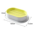 thumbnail image 3 of pitrice Seed Sprouter Tray for Seedling Planting Soil Free Hydroponic Cats Grass Box Yellow, 3 of 8
