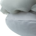 thumbnail image 3 of JWH 3D Handmade Soft Round Decorative Gauze Rose Flower Accent Throw Pillows Cushion Cover with Insert 12 inch Light Grey, 3 of 8