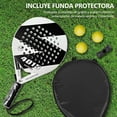 thumbnail image 3 of Pala de Pádel KUEIY Blanca de Fibra de Carbono con Funda y Accesorios para Jugadores Principiantes e, 3 of 7