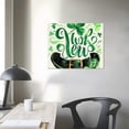 thumbnail image 4 of Orinice Shamrock Hat Lucky Day Fine Art Aesthetic Poster & Print Wall Painting for Classroom Kitchen Office Farmhouse Bathroom Room Decor Pictures Wall Art Painting Art Modern Canvas Prints Canvas St, 4 of 6