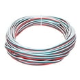 thumbnail image 1 of Unique Bargains 22 AWG Flat Ribbon Wire, LED Extension Cable 3 Pin, 39.4Ft Long 0.067' Dia 3 Color RGB Cable, Internal Wiring, 1 of 7