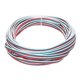 thumbnail image 1 of Cable de cinta plana 22 AWG, cable de extensión LED de 3 pines, 40 pies/12 m de largo, 1.7 mm de diámetro, cobre estañado trenzado de 3 colores, 1 of 7