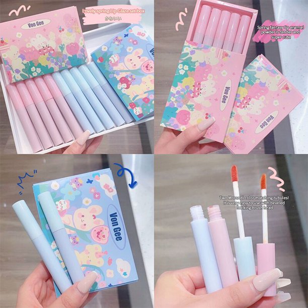 5 Color Lipstick Velvet Matte Liquid Lip Stick Waterproof Lip Gloss Long Lasting Sexy Women Lip Tint Kit Beauty Cosmetic Makeup zhangyuxiang LED