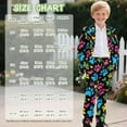 thumbnail image 7 of Xoenoiee Colorful Dog Paw Heart Print Boys Suits 2 Piece Formal Kids Tuxedo Suits for Boys Valentine's Day Slim Fit Casual Ring Bearer Outfit with Blazer Jacket Pants, 13-14 Years, 7 of 7