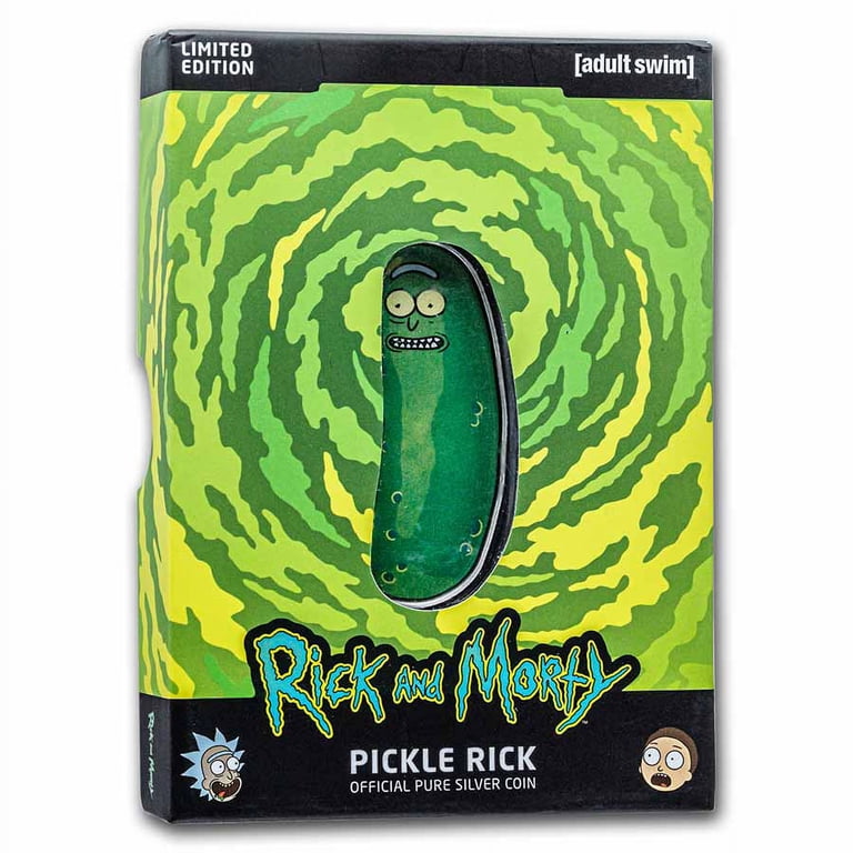 2022 Cook Island 1 oz Silver $1 Rick and Morty: Pickle Rick Coin