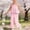 Pink, variant on ITSAME Toddler Girls Summer Outfit Set, Ruffle Smocked Camisole and Pants Fashion Casual Clothes 2-Piece Pink Size 6