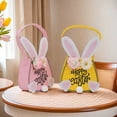 thumbnail image 6 of Easter Egg Hunt Basket Cute Bunny-Shaped Tote Gift Basket Candy Goody Cookie Box Holder for Easter Party Favor Supplies, 6 of 7