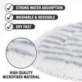 thumbnail image 6 of Steam Mop Replacement Pads Compatible with Shark Steamer Model #, S7001, S7001tgt, S7000, S7000amz, S7201, S7005, S8201, S8000, and S8001,  Microfiber Mop Pads  4-Pack, 6 of 6