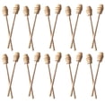 thumbnail image 1 of Paquete de 20 varita de peine de miel, mango de mezcla, cuchara, palo largo de madera, suministros de llovizna, utensilios de cocina fáciles de usar, diseño único Inevent HA012304-00, 1 of 7