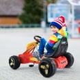 thumbnail image 4 of Costway Go Kart Kids Ride On Car Pedal Powered Car 4 Wheel Racer Toy Stealth, 4 of 8