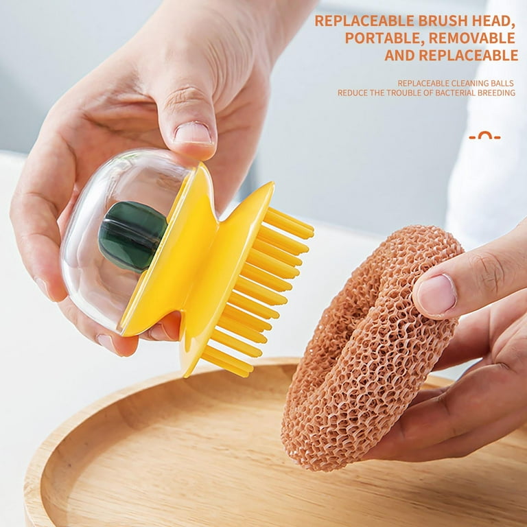 1 Pcs Stainless Steel cleaning brush Finger Cast Iron Cleaner Chain Mail  Palm Brush Scrubber Brush Kitchen Wash Tool