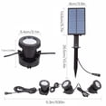 thumbnail image 2 of Luz de estanque solar sumergible Herramienta de iluminación subacuática automática de luz de punto impermeable Inevent HA5790-00B, 2 of 7