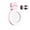 Rose, variante sur Esquirla Lumière de Remplissage pour Téléphone Miroir Selfie Accessoire Ajustable pour Ordinateur Portable Appareil Photo Maquillage Blanc