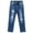 Blue-2237, variant on KIDSCOOL SPACE Kids Bird Shaped Ripped Holes Elastic Band Inside Slim-Fit Jeans,Blue,4-5 Years