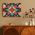 thumbnail image 4 of Fenyluxe Colorful Geometric Shapes Canvas Print Wall Decor Ready To Hang - Ideal for Home, Living Room, Office, and More 16x12in, 4 of 6