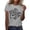 Grey, variant on Womens Bullying Awareness T-Shirt Be A Buddy Not A Bully Hand Positive Message Printed Tees Positive Inspirational Tops