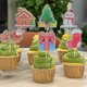 thumbnail image 5 of Mini pastel navideño Maffin Cup Cake Plug-in Tarjeta navideña Árbol de Navidad Muñeco de nieve Tarjeta Decoración para hornear, 5 of 6