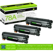GREENCYCLE 3 Pack Compatible for HP 78A CE278A Black Toner Cartridge Replacement with LaserJet Pro M1536dnf P1606dn P1566 Printer